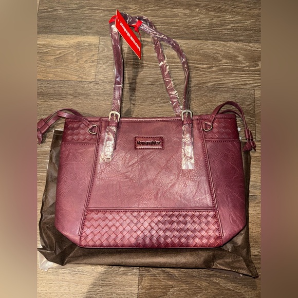 Wrangler Handbags - New Wrangler Montana West Red Purse with Dust Bag